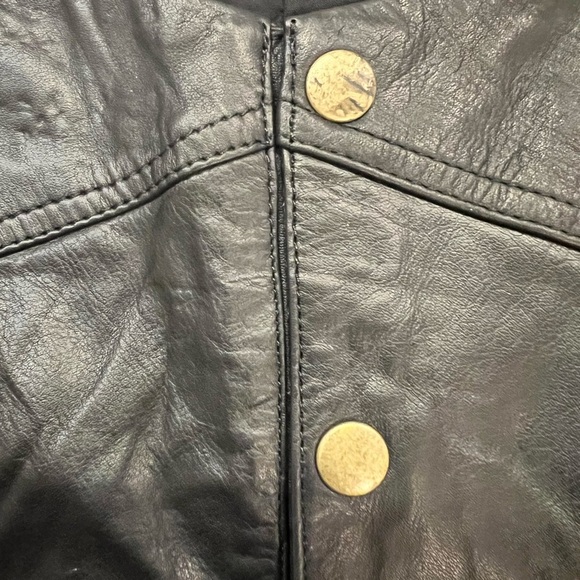 One Teaspoon Angels Leather Black Button-Up Romper/Jumpsuit Straps Small NWT - Picture 8 of 13